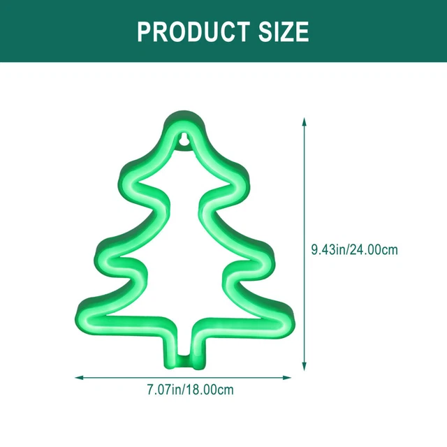 MODELING LIGHT TREE Neon Lamp Christmas Sign Green Signs Unique