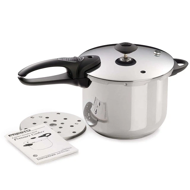 6-Quart Stainless Steel Pressure Cooker 01365