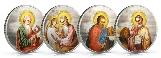 Niue 2011 The Evangelists 2$ 4x 1 Oz .999 silber Münze Set