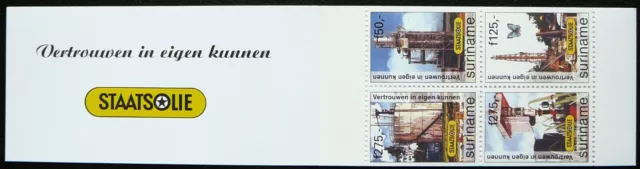 Suriname stamps booklet - Oil industry - MNH.