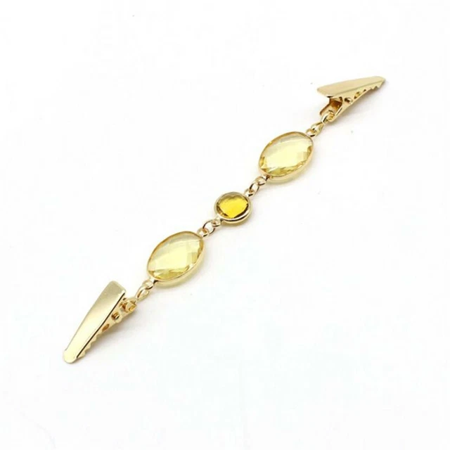 Beautiful Tie Clip Minute Folder Simple Accessories Wild Ladies Cloth Buckle LS
