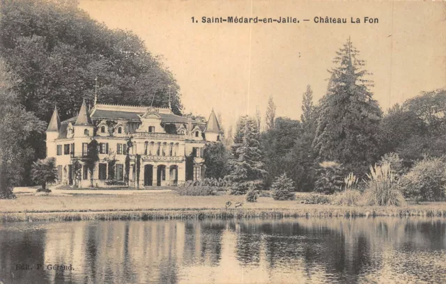 Cpa 33 Saint Medard En Jalles Chateau La Fon