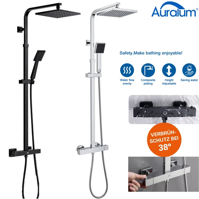 Regendusche Mit Thermostat Duscharmatur Duschsystem Produktbild-Vorschau 6
