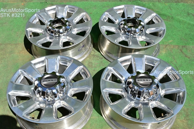 20" Ford F250 Platinum Super Duty OEM Factory Polished Wheels F350 2022