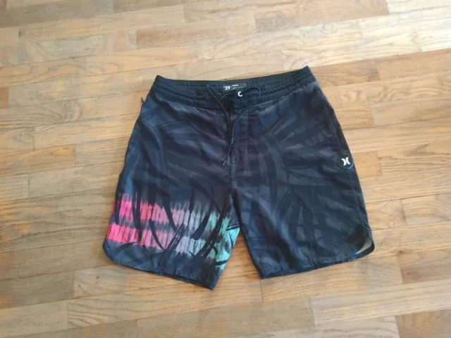 Hurley Phantom Boardshorts Mens Size 29 Black Pink Swim Trunks 2