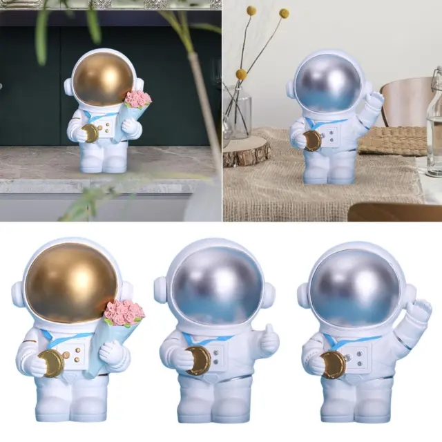 Artisanat d'ornement de décoration de statue d'astronaute pour le décor à la
