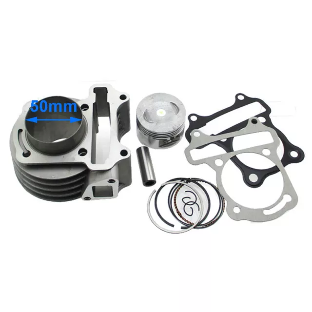 100cc Big Bore 50mm Cylinder Kit For 139QMB GY6 50cc 80cc Moped Scooter Quad ATV