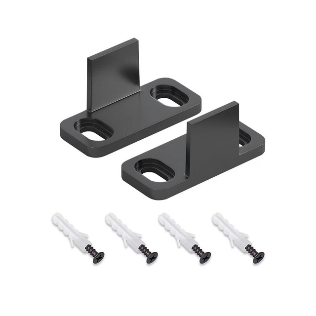 Guida Porta Scorrevole Da Pavimento - 4 Pezzi Per Armadi E Porte Legno - Foto 14