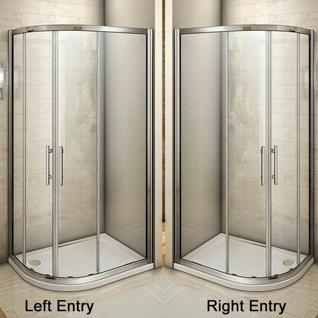 OFFSET QUADRANT SHOWER Enclosure Corner Cubicle Door and Tray800/900