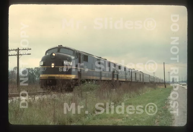 Duplicate Slide SCL Seaboard Coast Line E7A 567 & 1 Passenger Action