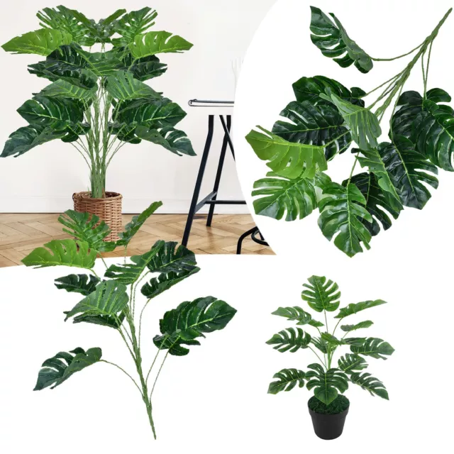 12 Heads Artificial Plants Leaves Home Decoration Artificial Flower Latex Real
