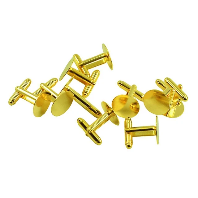 10x Vintage Manschettenknöpfe Einstellung Grundlegende Manschettenknöpfe Zum Selbermachen Schmuck Fundstücke