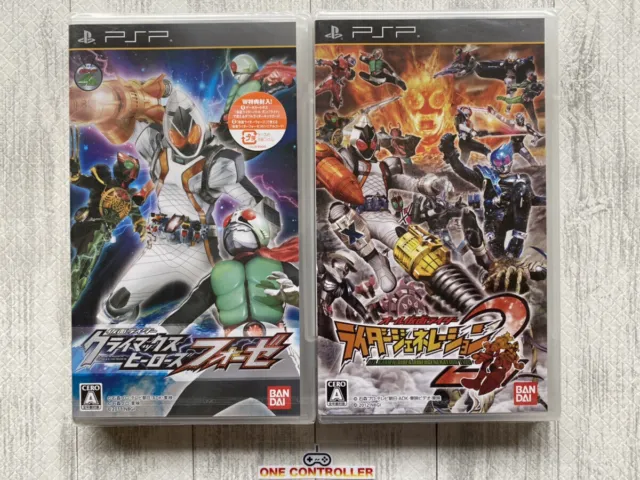 SONY PSP Kamen Rider Climax Heroes Forze & Rider Generation 2 set from Japan