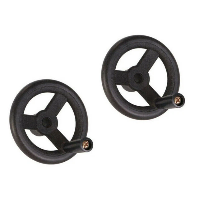 2 x fresatrice alimentatore plastica ruota manuale CNC strumento di fresatura verticale per Bridgeport