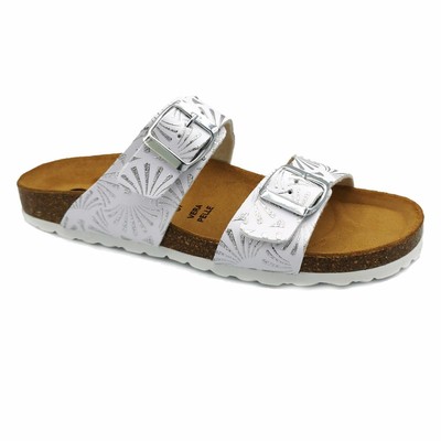 CIABATTE DONNA ESTIVE da Casa Pantofole Aperte con Plantare Pelle Bianche  36 37 EUR 25,00 - PicClick IT