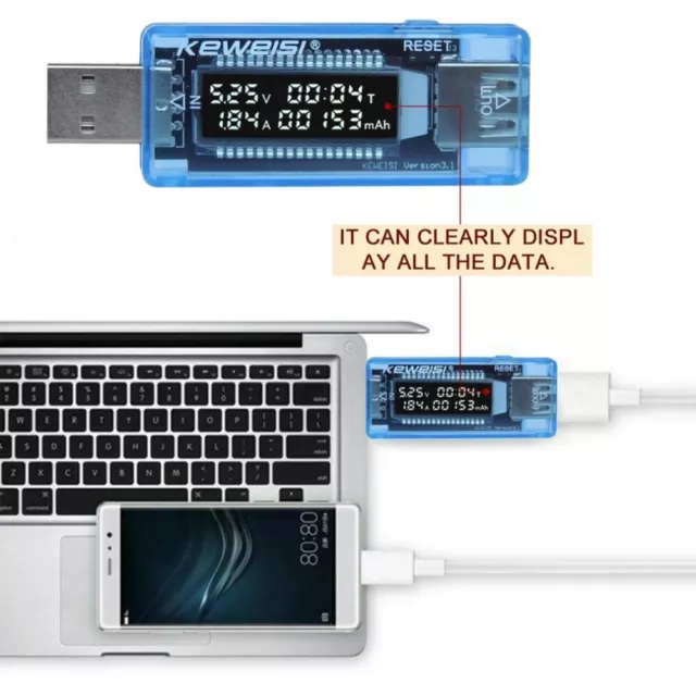 USB Volt Current Voltage Doctor Charger Capacity Tester Meter 0-3A 3-9V 3