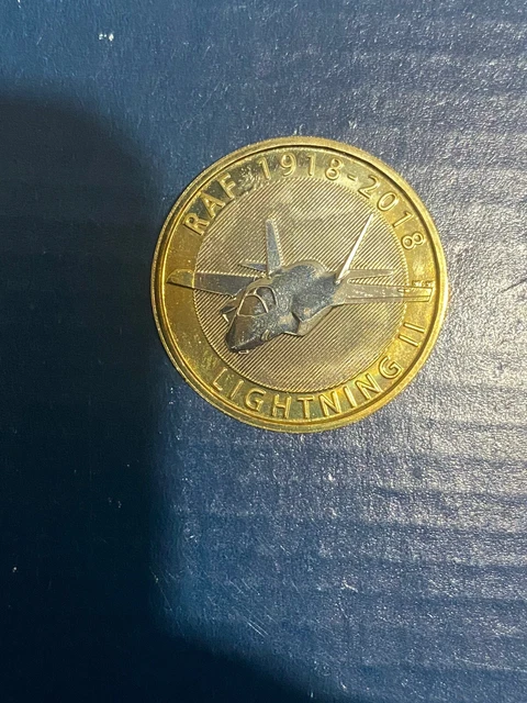 2018 RAF Centenary F-35 Lightning ll £2 Coin Royal Mint Two Pound Coin