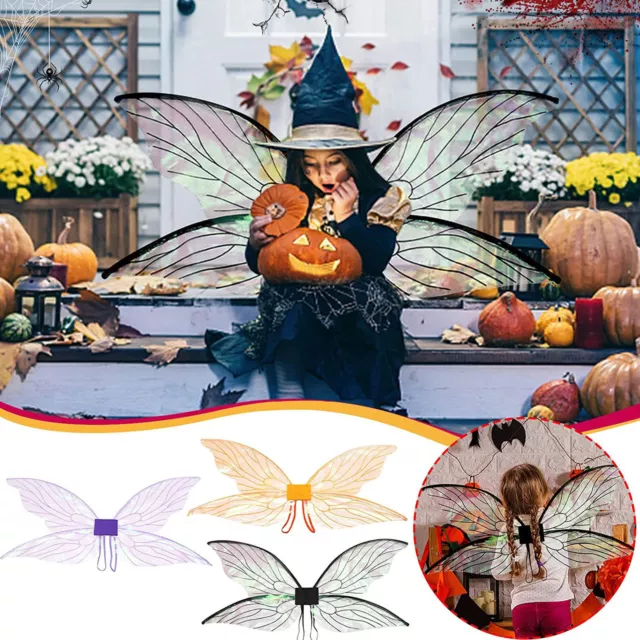 Butterfly Fairy Wings Costume for Women Girls Sparkle Princess Angel Wing Gift