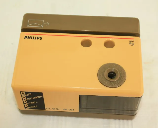 alter elektrischer Anspitzer, Bleistiftspitzer und Brieföffner von Philips
