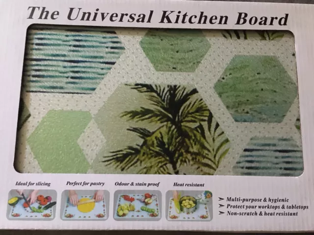 Planche universelle De Cuisine En Verre Texturé / Universal Kitchen board Neuve