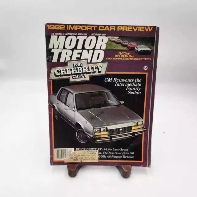 Vintage Motor Trend Magazine October 1981 Import Car Preview