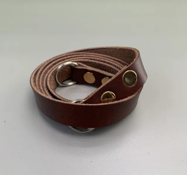 Handmade Genuine Leather Shoulder Neck Camera Strap (Brown) - US Seller