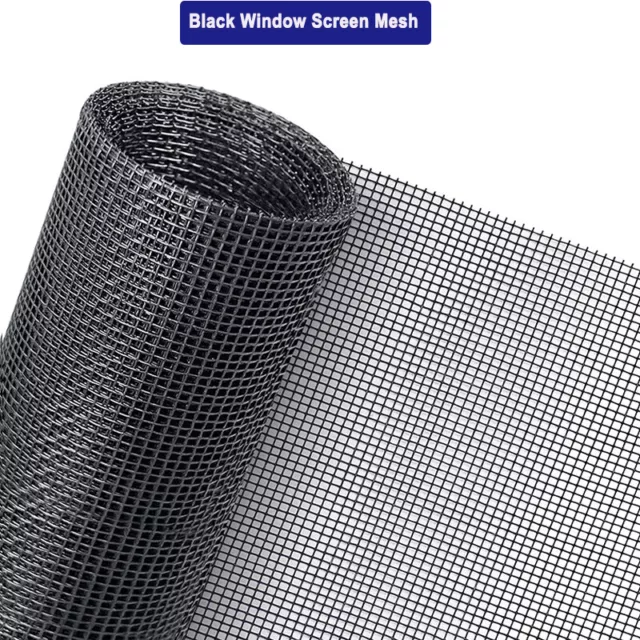 Replacement Window Screen Mesh Roll Adjustable for Patio Sliding Doors 48"x118"