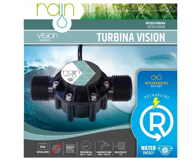 Turbina Vision Rain  A Batterie Da Rubinetto Irrigazione Programmatore Centralin 3