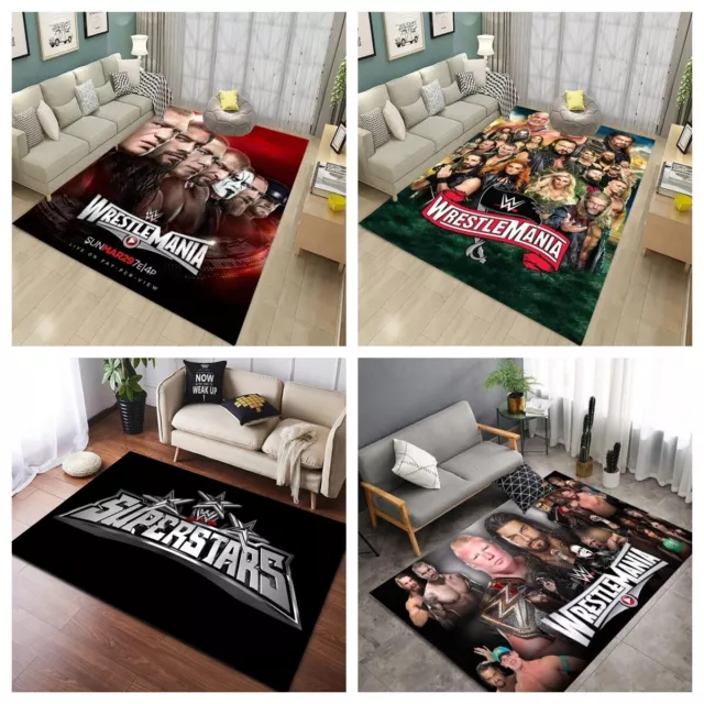 Indoor Bodenmatte 3D WWE Wrestling Teppich Türmatte Wohnzimmer Fußmatte Matte