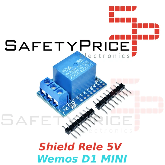 1Set Un Canale Per Wemos D1 Mini Rel&egrave; Shield Wemos D1 Mini Modulo