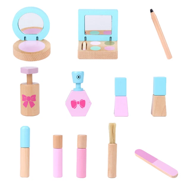 Bolsa de cosméticos de simulación maderas cosméticos miniatura de juguete