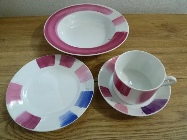 RICHARD GINORI PAOLA Navone Collection 3 Dinner Plates