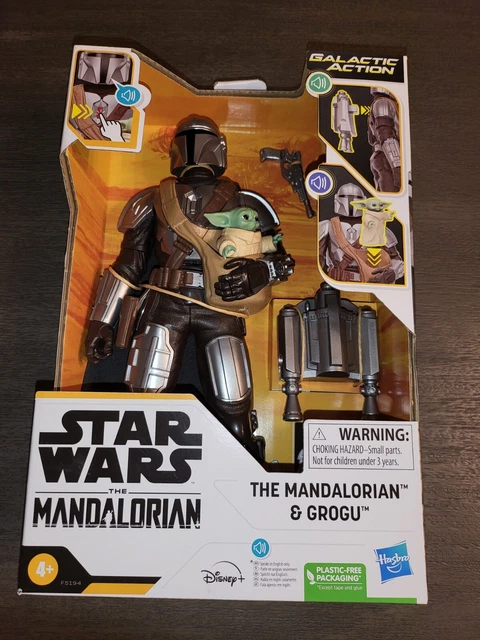 Star Wars Galactic Action The Mandalorian en Grogu interactieve elektronische figuren van 30 cm, speelgoed voor kinderen vanaf 4 jaar Star Wars Galactic Action The Mandalorian en Grogu interactieve elektronische figuren van 30 cm, speelgoed voor kinderen vanaf 4 jaar