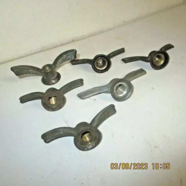Lot 5 Papillons De Roue Vélo Ancien – Laiton Made In France Vintage