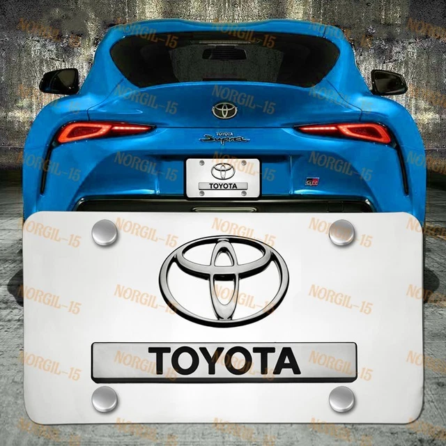 Ford Mustang Cobra 3D Mirror Chrome Stainless Steel License Plate - Car Beyond Store