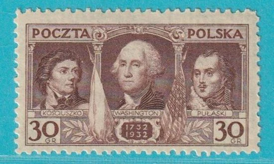Polen aus 1932 ** postfrisch MiNr. 271 200 Jahre G. Washington