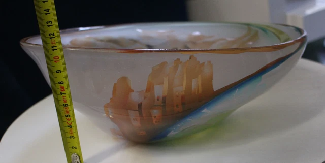 Superbe Coupe en verre multicouches par Jean-Paul Raymond c.1980 8