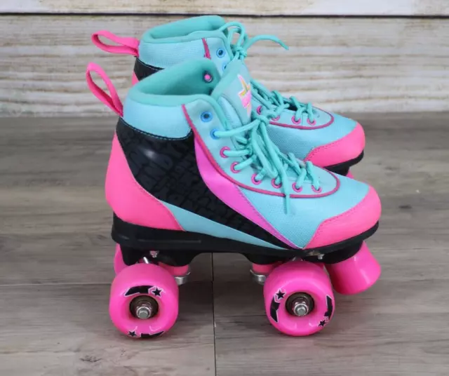 Kandy Bambini Interni Giovani Roller Pattini Taglia 1 Verde Rosa Per Età 6 Anni