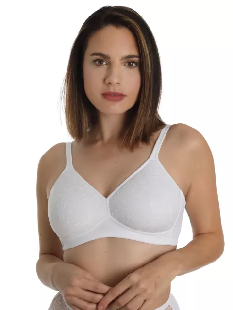 Women's Marlon Front Fastening Soft Cup Non Wired Bra Size 34-48 Cup B-E 