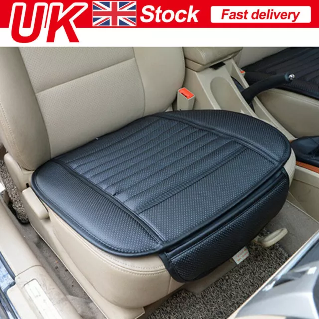 2PU Leather Car Front Seat Cover Mat Breathable Chair Soft Cushion Pad Protector