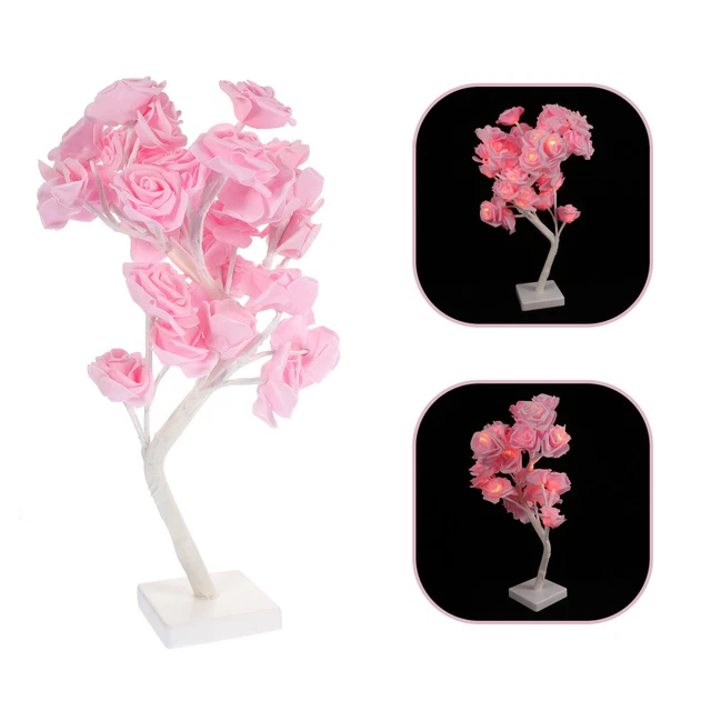 LED DESK LIGHT Rose Tree Lights Night Lamp Kid's Room Decor £14.48