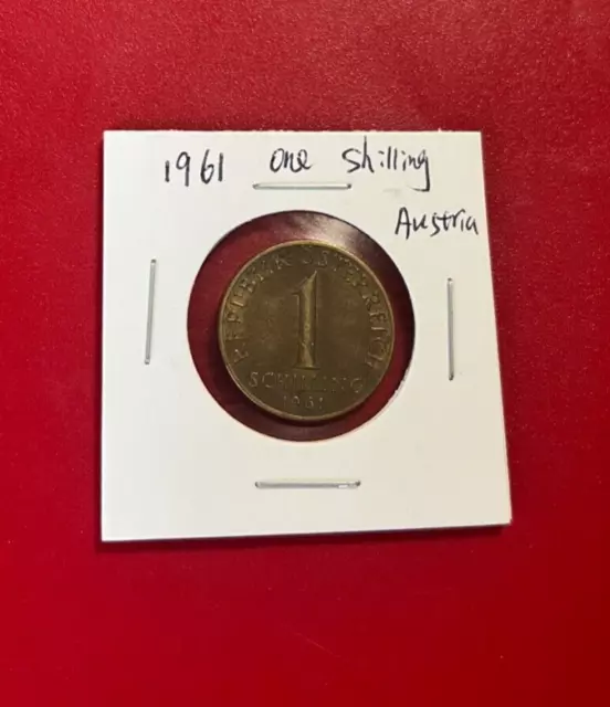 1961 Un Shilling Autriche Pièce de Monnaie - Beau World