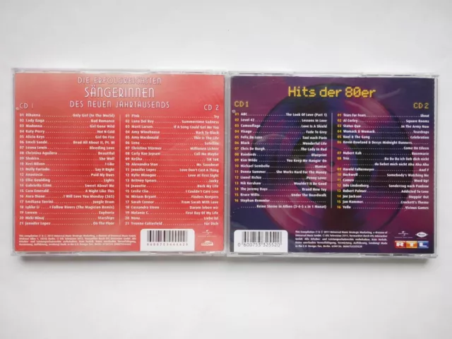 4 CD Sammlung - Chart Show - 80er Hits, erfolgreichsten Sängerinnen - CD 2013 2
