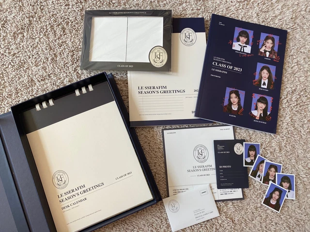 NEW OPENED K-POP LE SSERAFIM Season's Greetings 2023 Partial Box