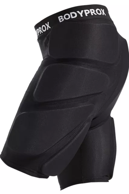 Bodyprox Protective Padded Shorts SZ L Ski Snowboard Skate 3D Protect Hip Black