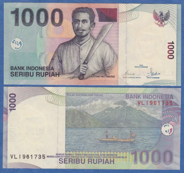 Indonesia 1000 Rupiah P 141i 2000 / 2008 UNC  P 141 i