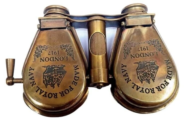 Binoculares monoculares monoculares telescópicos de viaje antiguos de latón de 1917