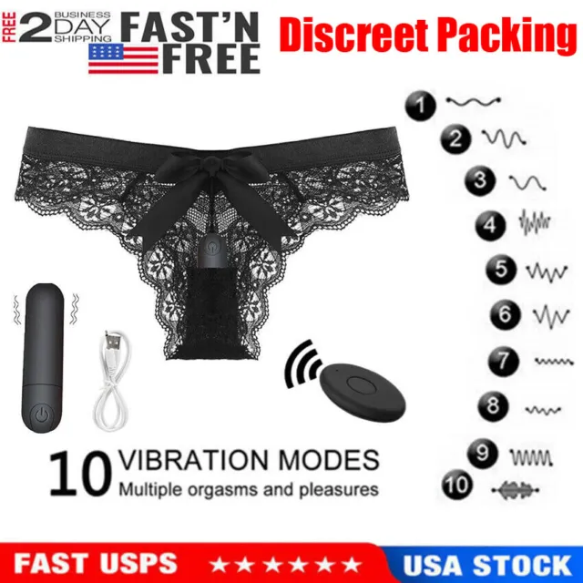 USA Vibrating Panties 10Function Wireless Remote Control Underwear Women Panties