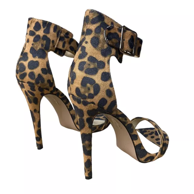 Truffle Rita Barely Women's Leopard Print Suedette Heels Size EU 40 UK7 NEW 2