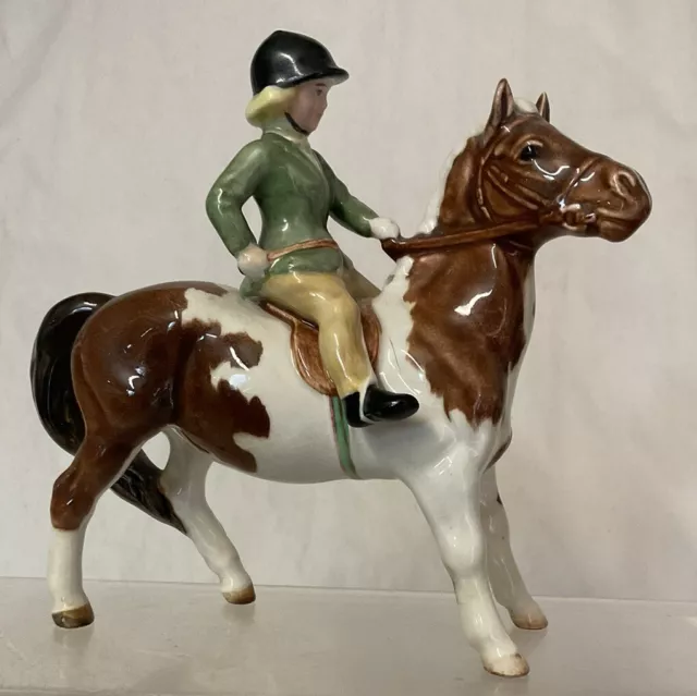 Beautiful Beswick Horse - Girl On Pony